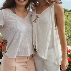 White free People tank XS